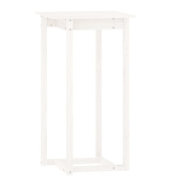 Ensemble de bar 3 pcs Blanc Bois de pin massif