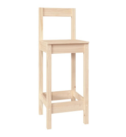 Ensemble de bar 7 pcs Bois de pin massif