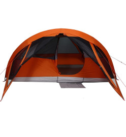 Tente de cabine familiale 6 personnes gris orange imperméable