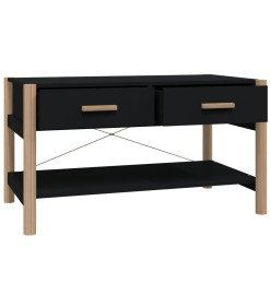 Table basse Noir 82x48x45 cm Bois d'ingénierie