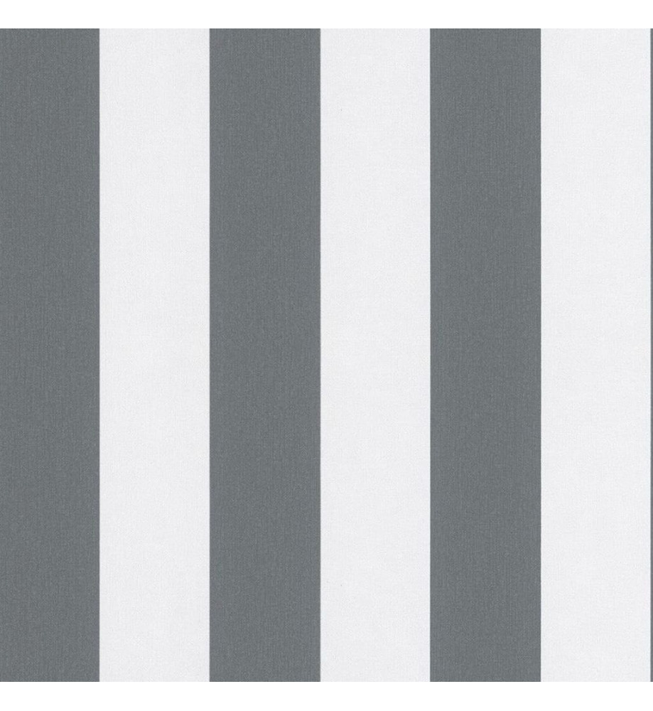 Topchic Papier peint Stripes Gris foncé et blanc