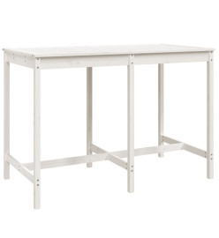 Ensemble de bar de jardin 7 pcs blanc bois de pin massif
