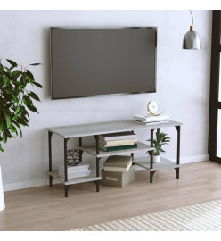 Meuble TV sonoma gris 102x35x45,5 cm bois d'ingénierie