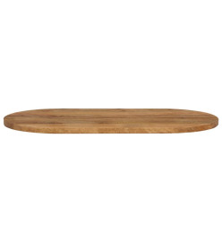 Dessus de table 80x40x2,5 cm ovale bois massif de manguier