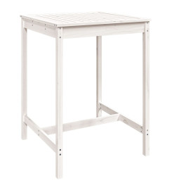 Ensemble de bar de jardin 5 pcs blanc bois massif de pin