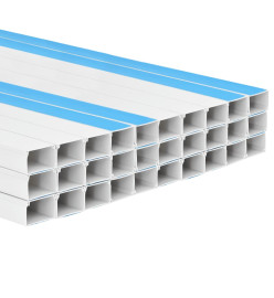 Goulotte de câble auto-adhésive 60x60 mm 30 m PVC