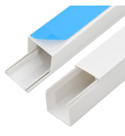 Goulotte de câble auto-adhésive 20x10 mm 10 m PVC