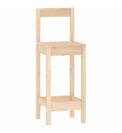 Ensemble de bar 3 pcs Bois de pin massif