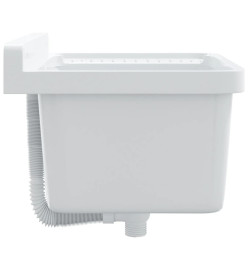 Lavabo pour montage murale blanc 50x35x24 cm résine