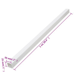 Goulotte de câble 50x25 mm 10 m PVC