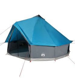 Tente familiale tipi 8 personnes bleu imperméable