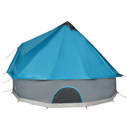 Tente familiale tipi 8 personnes bleu imperméable