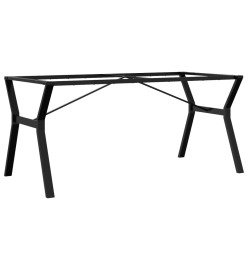 Pieds de table à manger cadre en Y 160x80x73 cm fonte