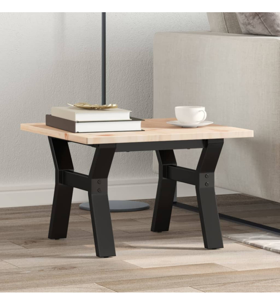 Pieds de table basse cadre en Y 40x40x33 cm fonte