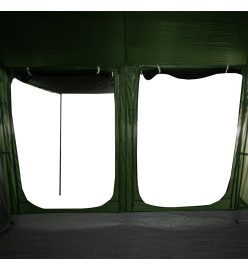 Tente de camping tunnel 10 personnes vert imperméable