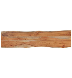 Dessus de table 140x40x2,5 cm rectangulaire bois massif acacia