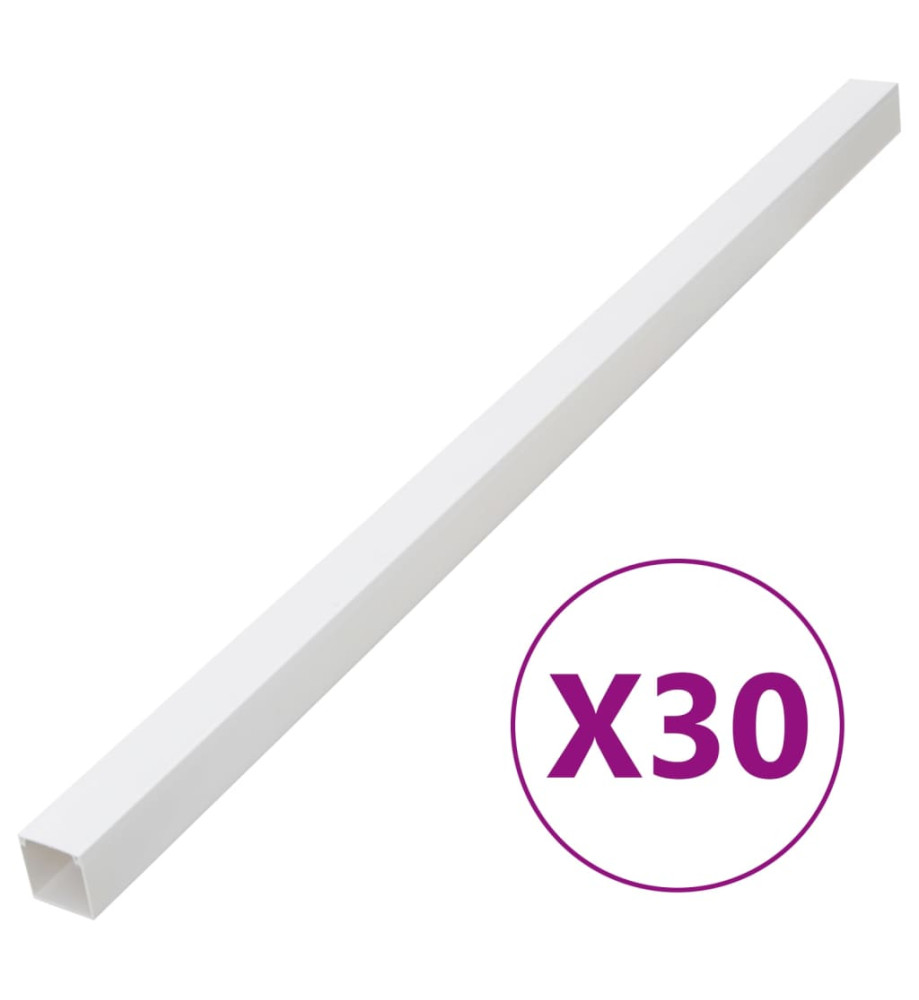 Goulotte de câble 33x33 mm 30 m PVC