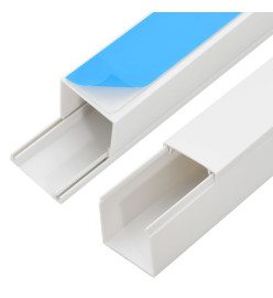 Goulotte de câble auto-adhésive 33x33 mm 10 m PVC