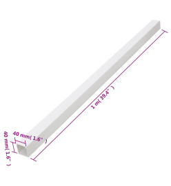 Goulotte de câble 40x40 mm 30 m PVC