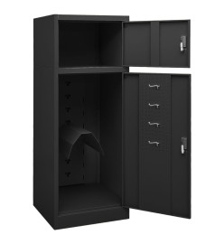 Armoire à selles Anthracite 53x53x140 cm Acier