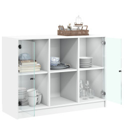 Buffet blanc 101,5x37x75,5 cm bois d'ingénierie
