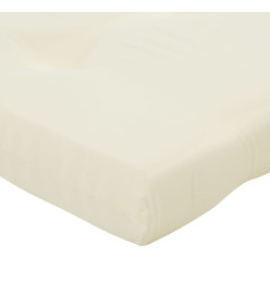 Coussins de chaise longue lot de 2 crème tissu oxford