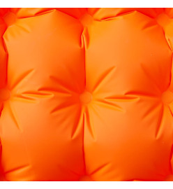 Matelas de camping autogonflant avec oreiller intégré orange