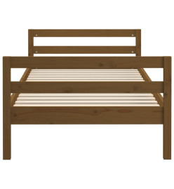 Cadre de lit Marron miel 80x200 cm Bois de pin massif