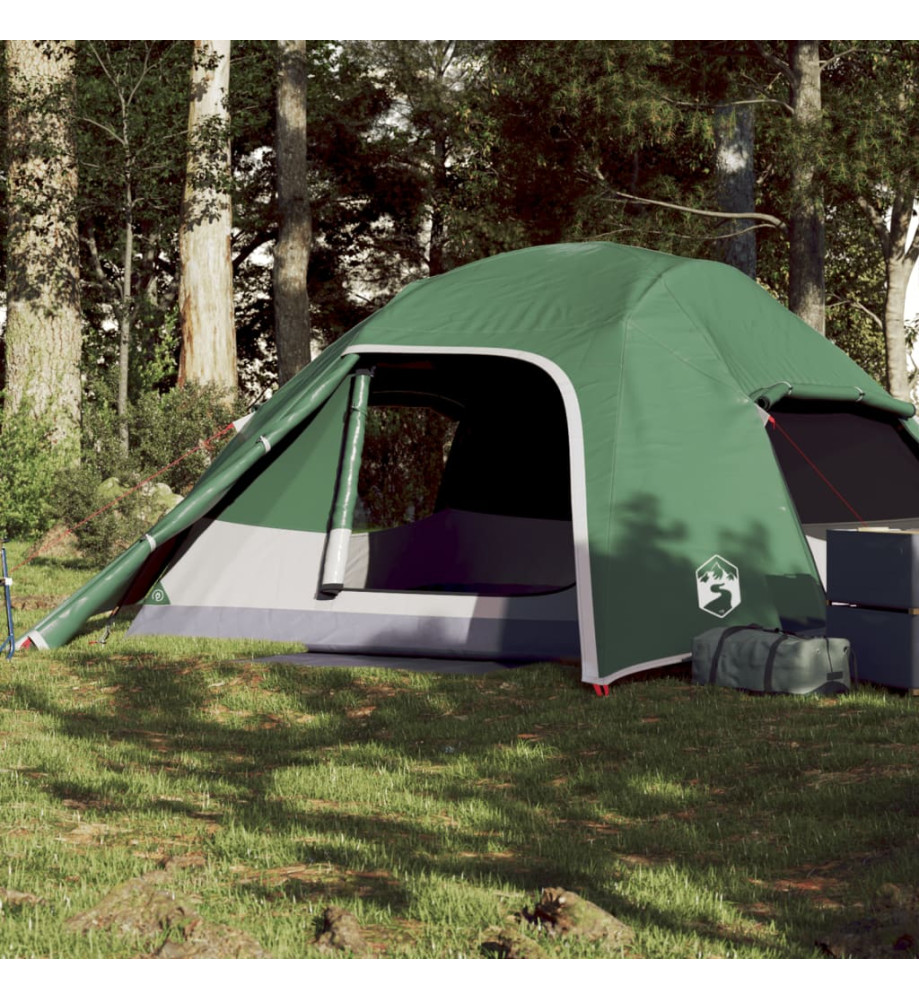 Tente de camping à dôme 4 personne vert imperméable