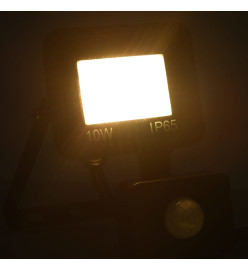 Projecteur à LED avec capteur 10 W Blanc chaud