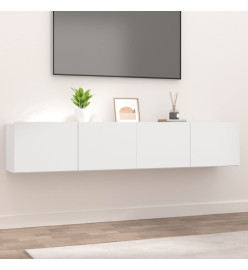 Meubles TV 2 pcs Blanc 80x30x30 cm Bois d'ingénierie