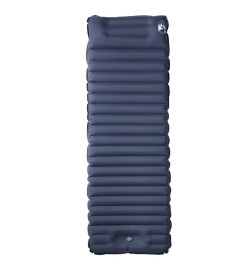 Matelas de camping autogonflant avec oreiller intégré gris