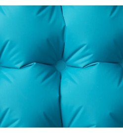 Matelas de camping autogonflant avec oreiller intégré bleu