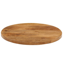 Dessus de table Ø 50x2,5 cm rond bois de manguier massif