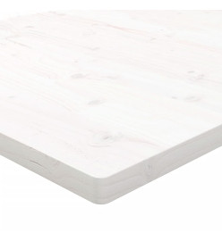 Dessus de bureau blanc 80x40x2,5 cm bois massif de pin