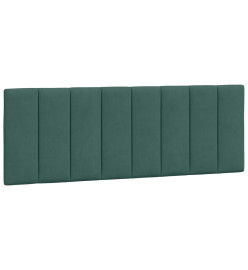 Lit avec matelas vert foncé 120x200 cm velours