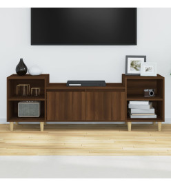 Meuble TV Chêne marron 160x35x55 cm Bois d'ingénierie