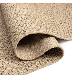 Tapis ZIZUR 240x340 cm aspect de jute intérieur et extérieur
