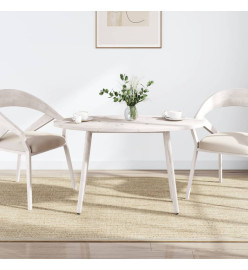 Dessus de table blanc 110x55x2,5 cm bois de pin massif ovale