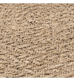Tapis ZIZUR Ø 200 cm aspect de jute intérieur et extérieur