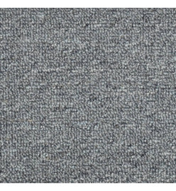 Tapis de marches d'escalier 15 pcs Gris clair et bleu 56x17x3cm