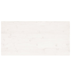 Dessus de table blanc 110x55x2,5 cm bois de pin massif