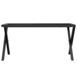 Pieds de table basse cadre en X 90x30x43 cm fonte