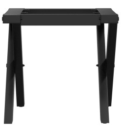 Pieds de table basse cadre en X 40x40x33 cm fonte