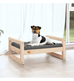 Lit pour chien 55,5x45,5x28 cm Bois de pin solide