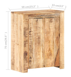 Buffet 59x33x75 cm Bois de manguier brut