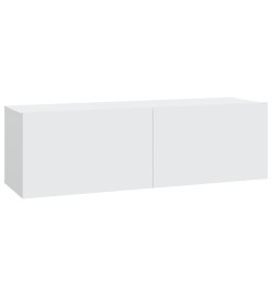 Ensemble de meubles TV 4 pcs Blanc Bois d'ingénierie