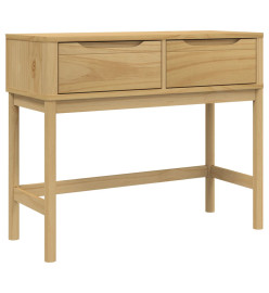 Table console FLORO marron cire 89,5x36,5x73 cm pin massif