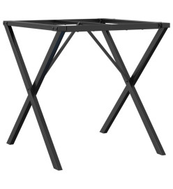 Pieds de table à manger cadre en X 60x60x73 cm fonte