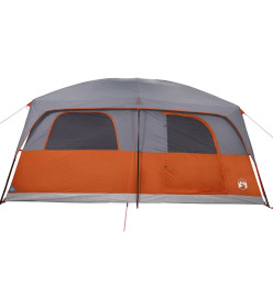 Tente de cabine familiale 10 personnes gris orange imperméable